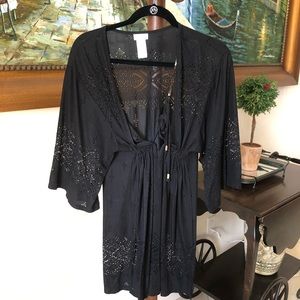 Black Swimsuit Cover Up Dress